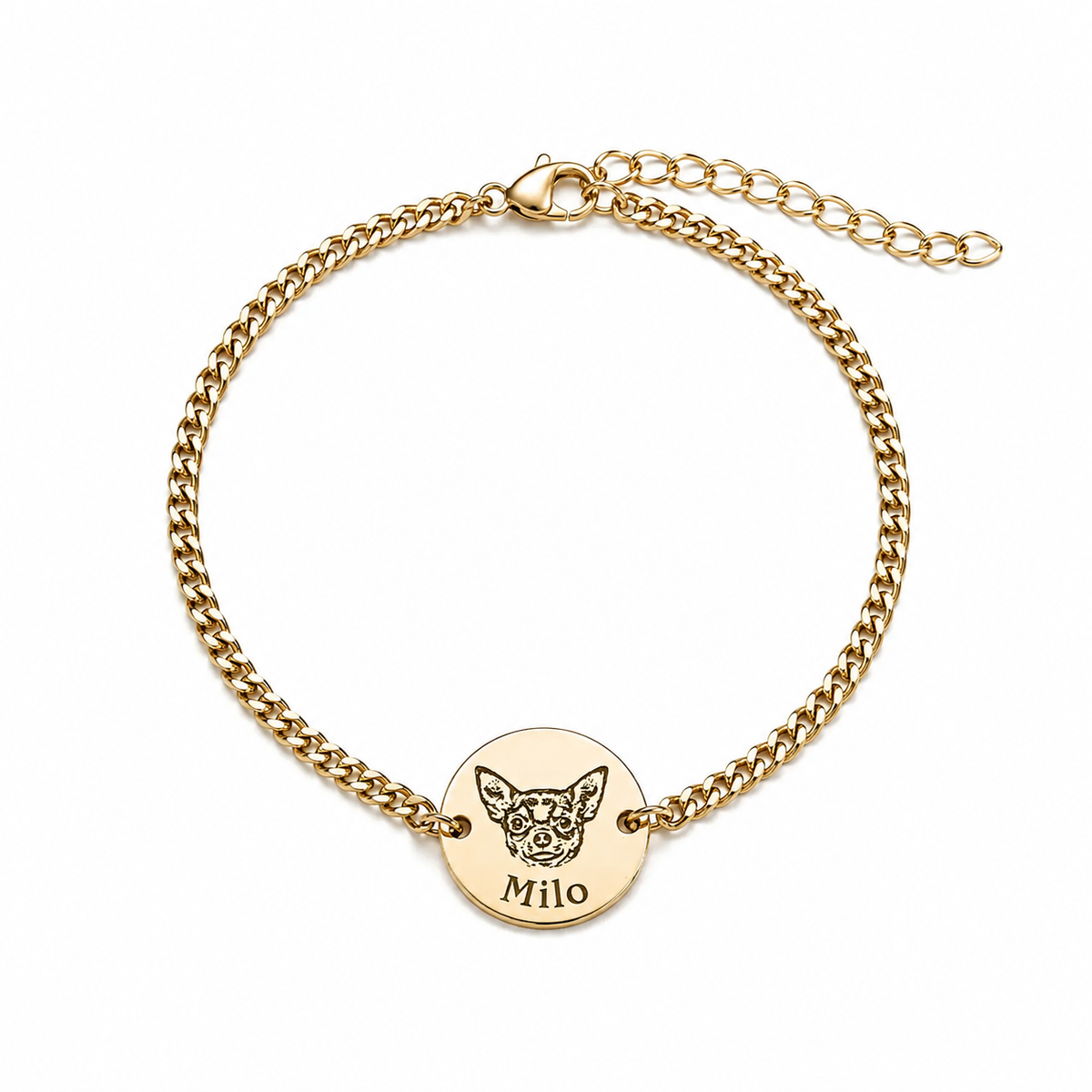 Personalisiertes Haustier-Porträt-Armband als Geschenk für Katzenbesitzer