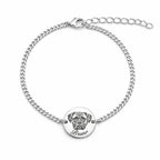 Personalized pet jewelry with a detailed engraved portrait