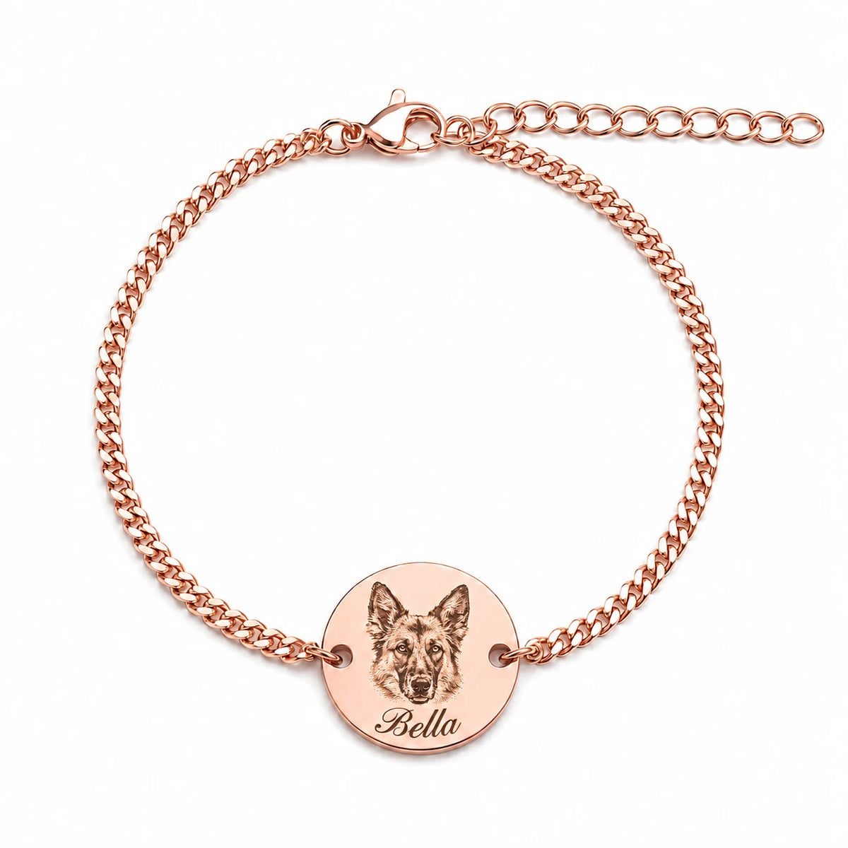 Personalisierter Schmuck mit detailreicher Tierporträt-Etching-Gravur