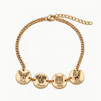 Personalized pet jewelry with a detailed engraved portrait