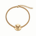 Personalized pet jewelry with a detailed engraved portrait