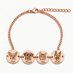 Personalized pet jewelry with a detailed engraved portrait