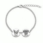 Personalized pet jewelry with a detailed engraved portrait
