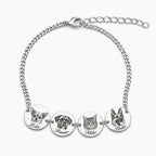 Personalized pet jewelry with a detailed engraved portrait