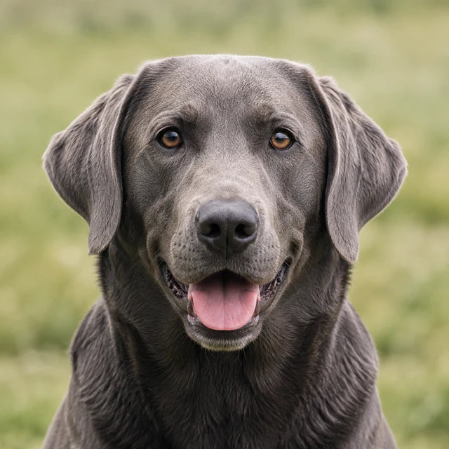 Klares Hundefoto bei guter gleichmäßiger Beleuchtung