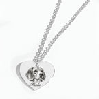 Pet portrait engraving with name Balu in font 22