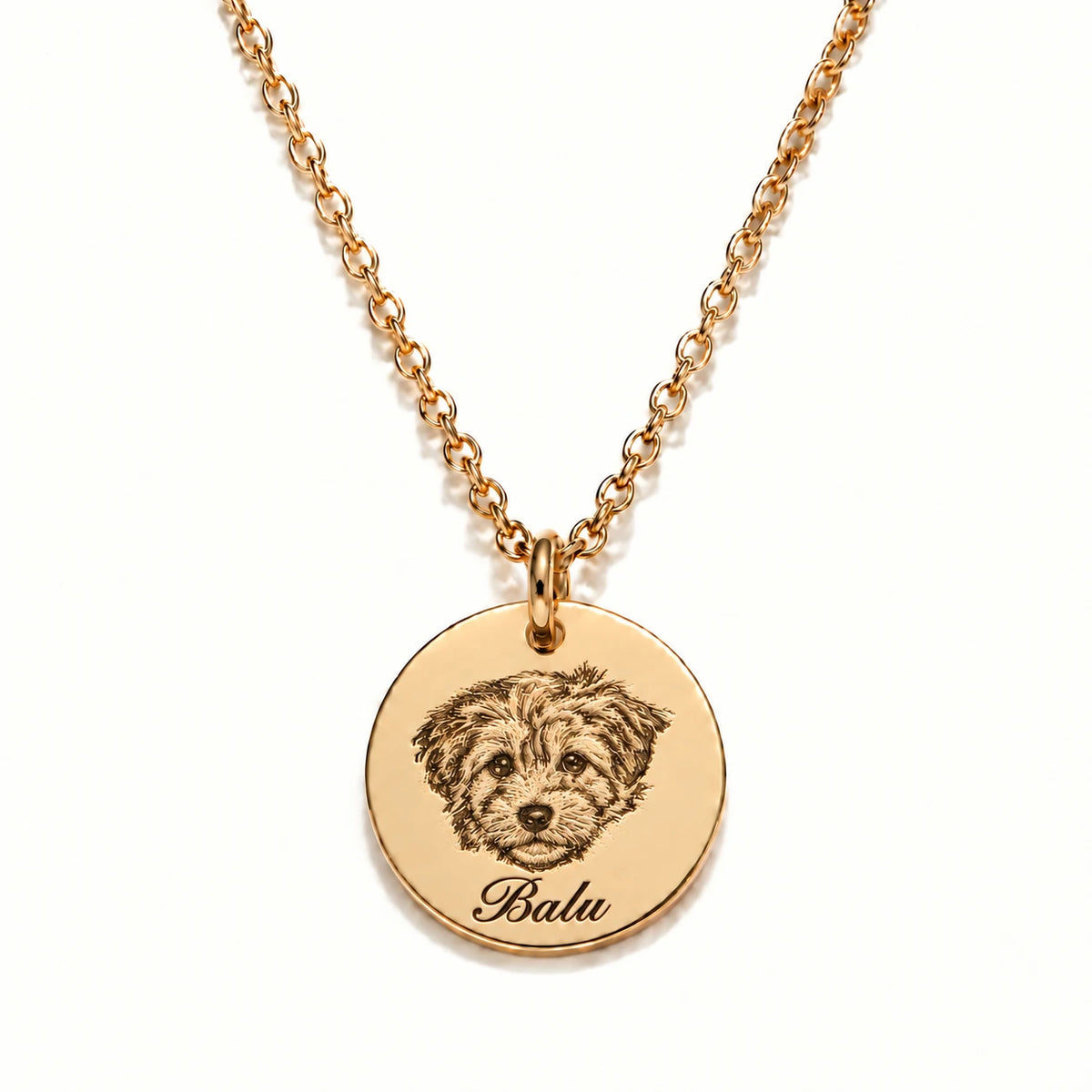 Personalisierter Schmuck mit Tierporträt und Namen