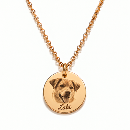 Example of a personalized pet engraving