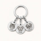 Personalized pet jewelry with a detailed engraved portrait
