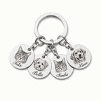 Personalized pet jewelry with a detailed engraved portrait