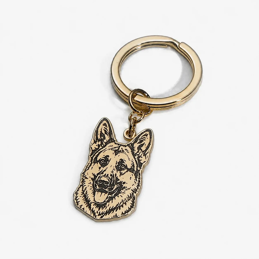 Silhouetten Schmuck mit Haustier Kontur