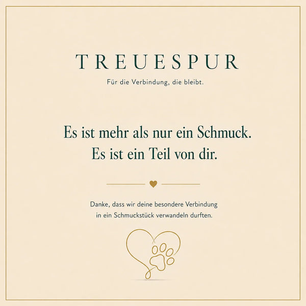 Treuespur Karte mit der Botschaft Für die Verbindung, die bleibt